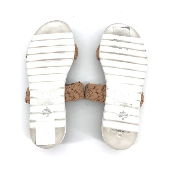 Marc Fisher Tan Brown Macaroon Jaimee Espadrille Slide Sandal - Picture 8 of 8